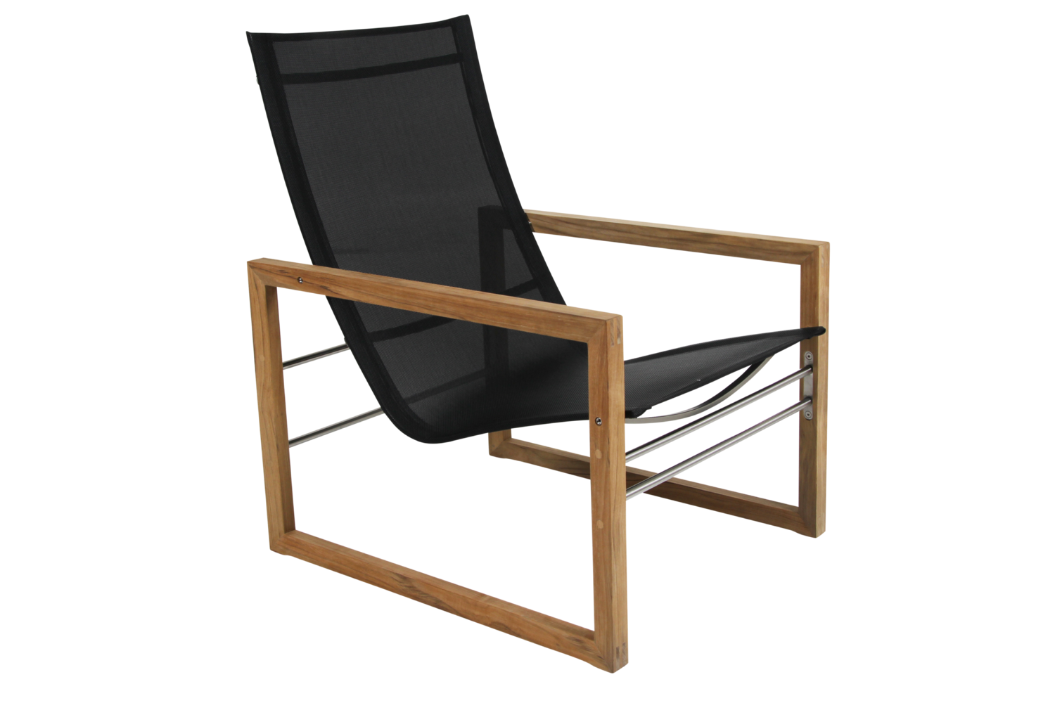 Vevi lenestol Natur/svart