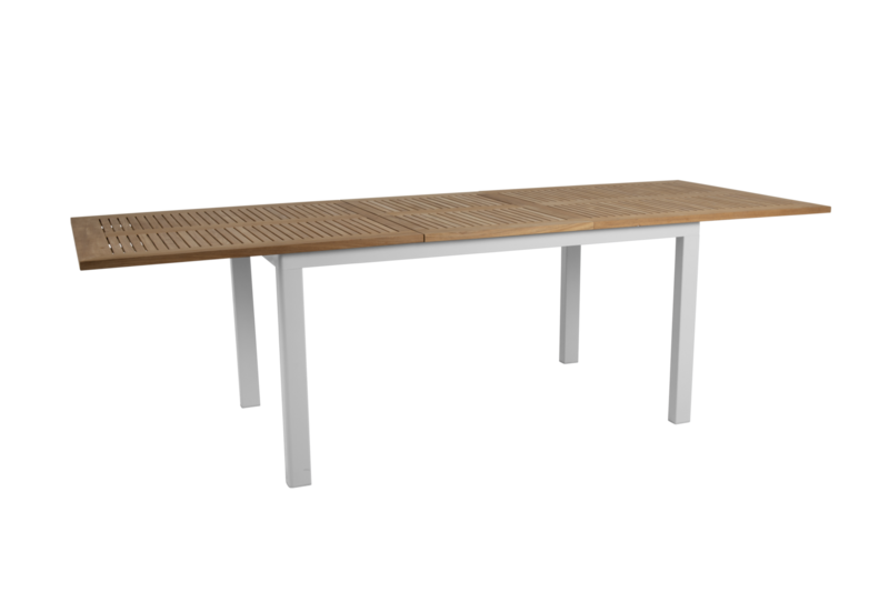 Lyon spisebord Vit/teak