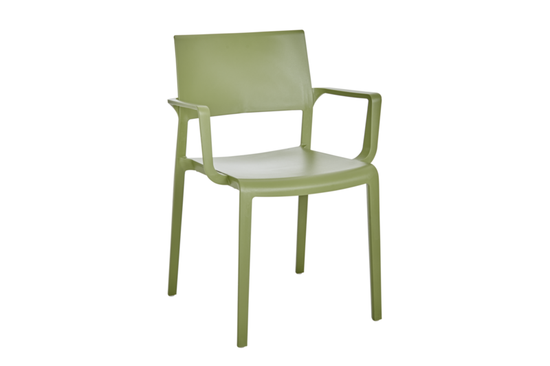 Lilibet stol med armlener Olive Green