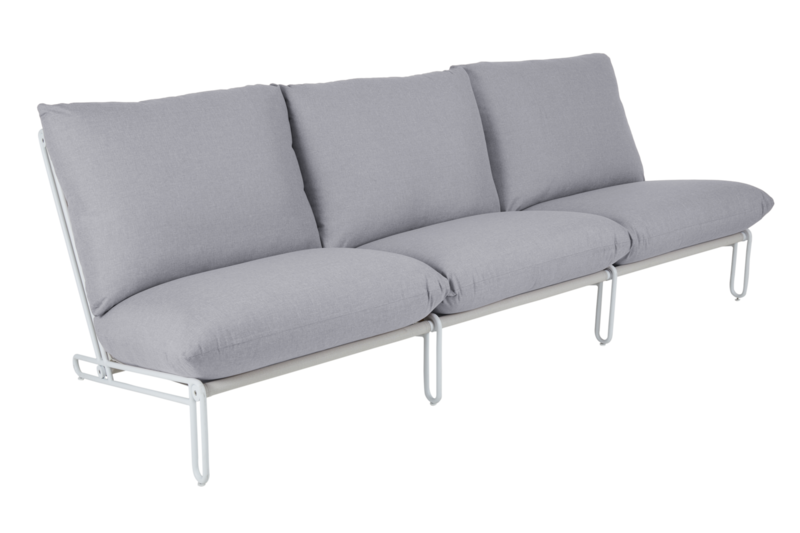 Blixt seat part White/Sky grey