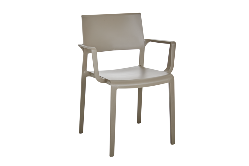 Lilibet stol med armlener Mineral Grey