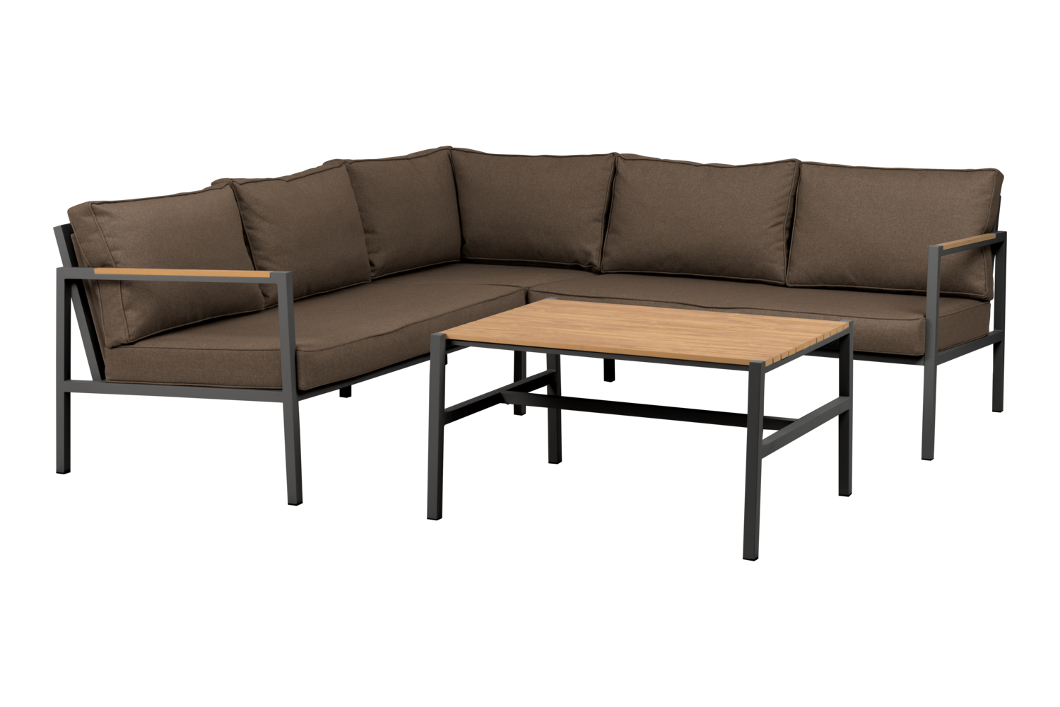 Cap sett Antracit/Brun