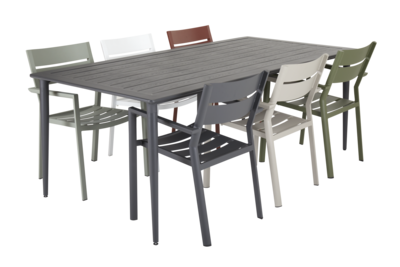 Delia stol med armlener Dusty Green