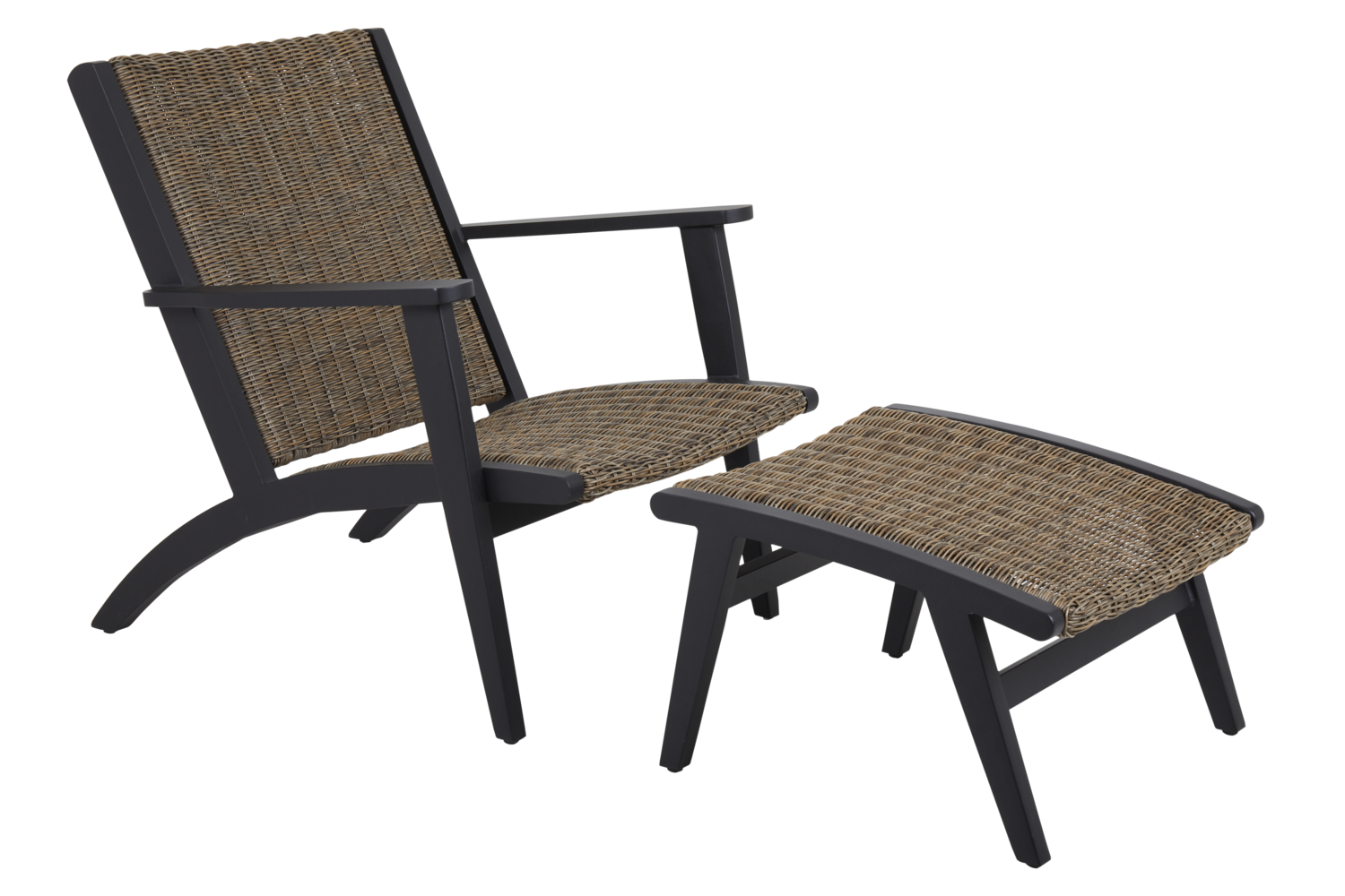Kira loungestol Black_rustic
