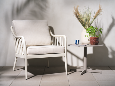 Collier lenestol Pearl White/Teddy Beige