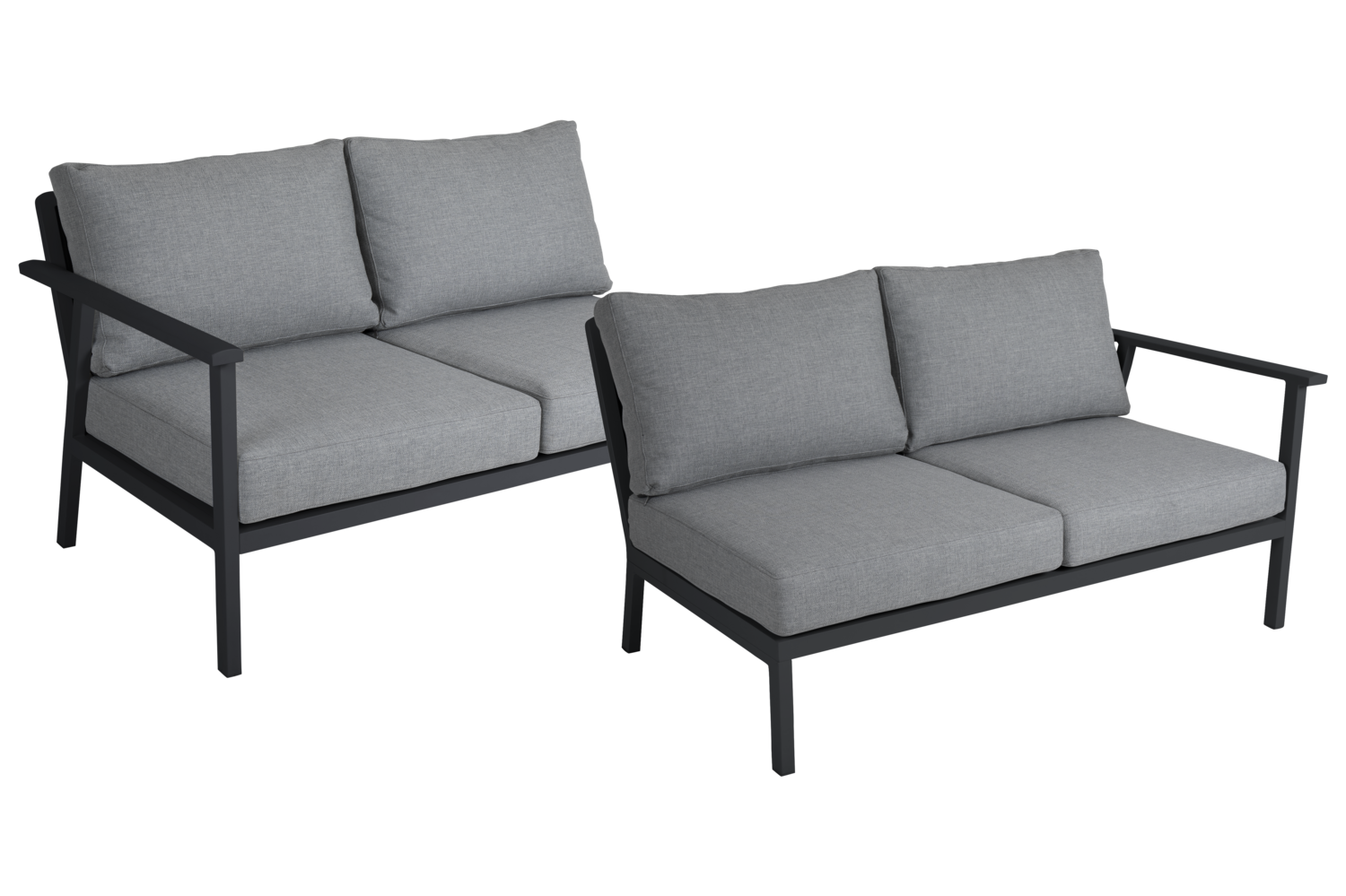 Samvaro Low endestykke Antracit/grå