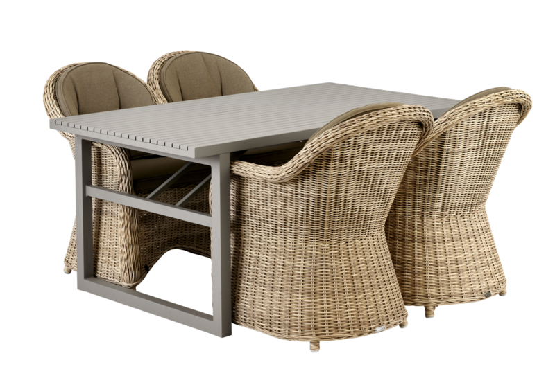Paulina stol med armlener Beige/beige