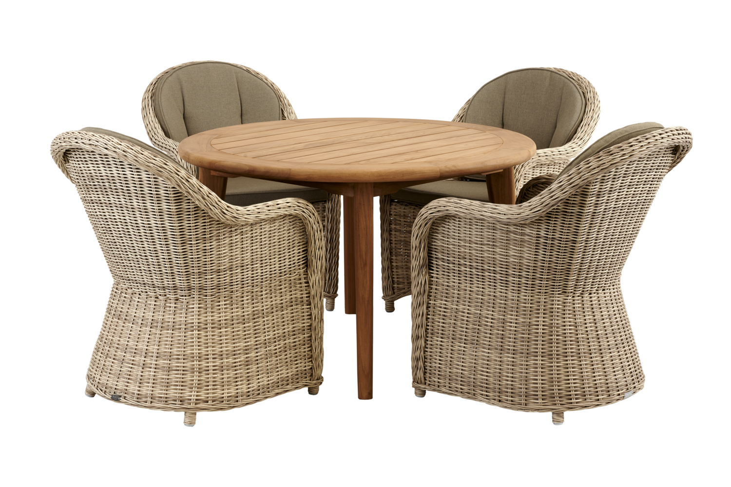 Paulina stol med armlener Beige/beige