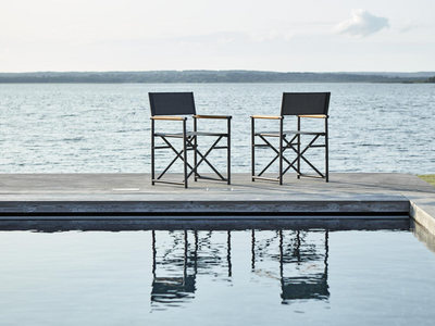 Zand spisestol  Anthracite/Teak