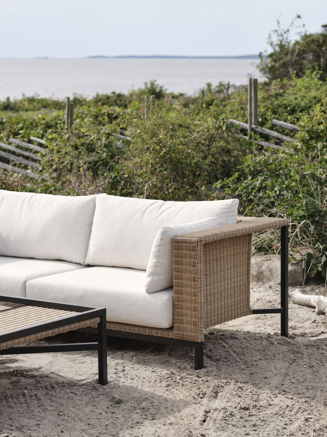 Shell 2,5-seters sofa Rustik/Teddy Rice