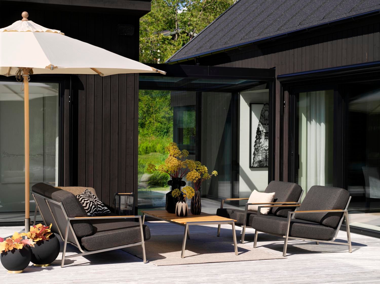 Naos lenestol Stainless steel/Nearly back