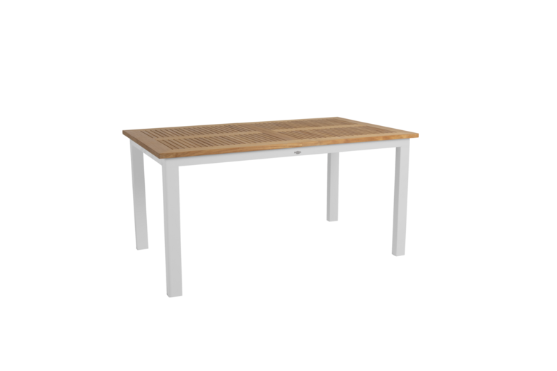 Lyon spisebord Vit/teak