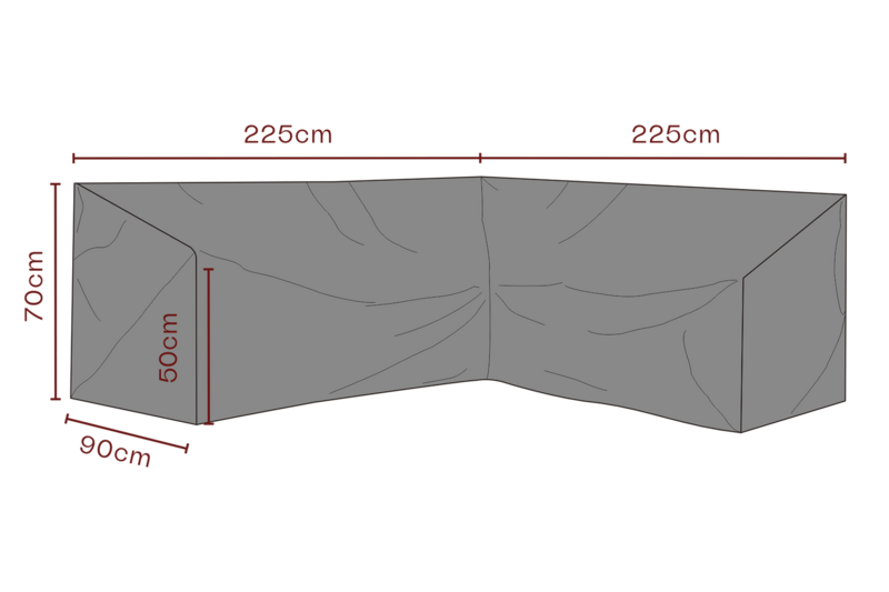 Möbelskydd hjørnesofa Black-Breathable