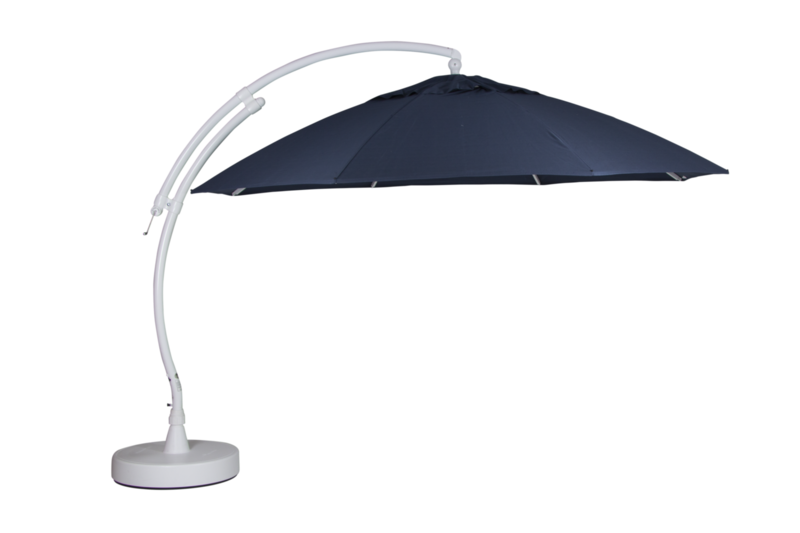 Easy Sun friarmparasoll White/blue