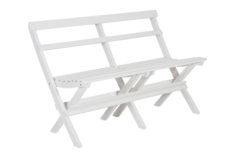 Gammeldags 2-seter sofa Hvit