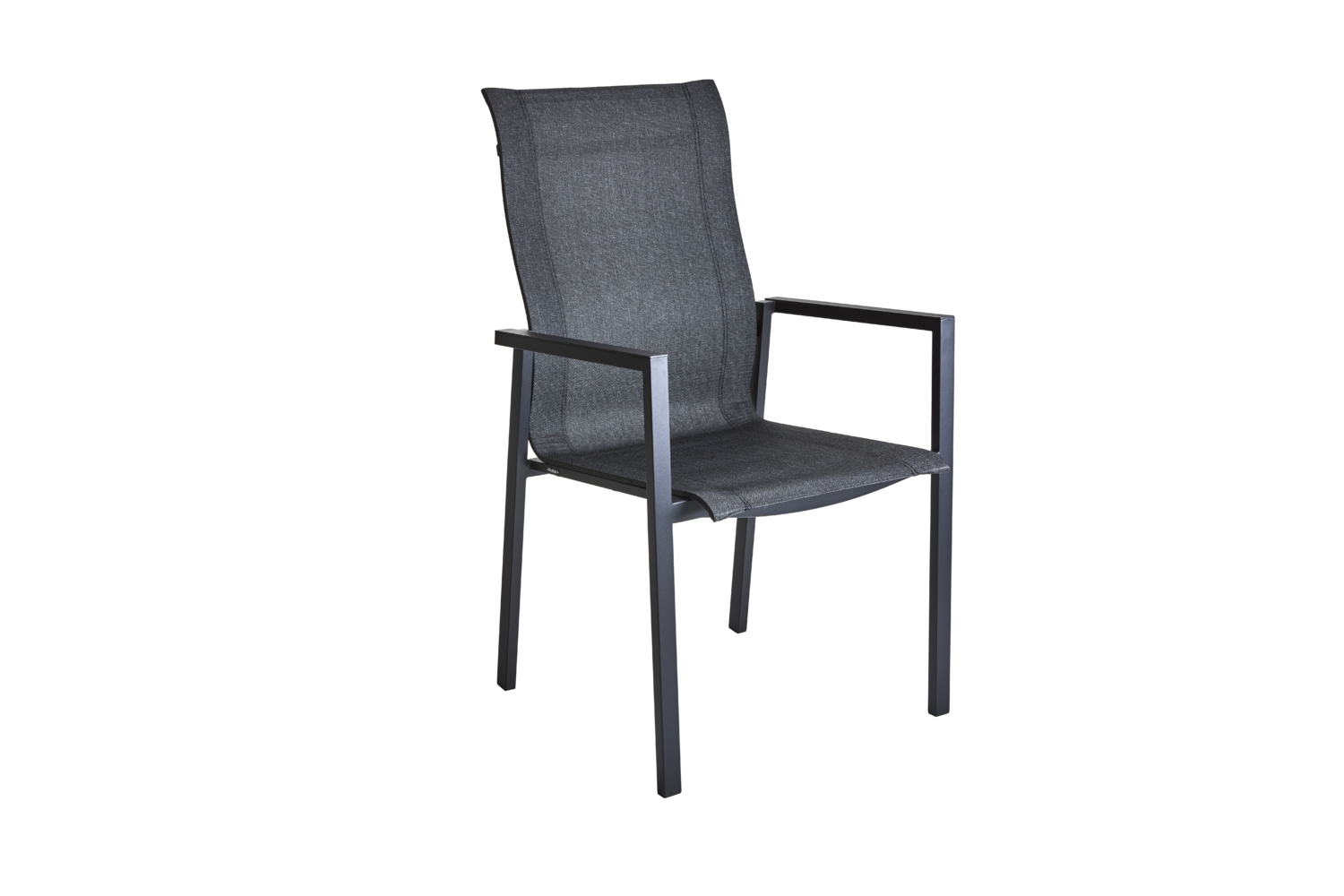 Comfy stol med armlener Svart/svart