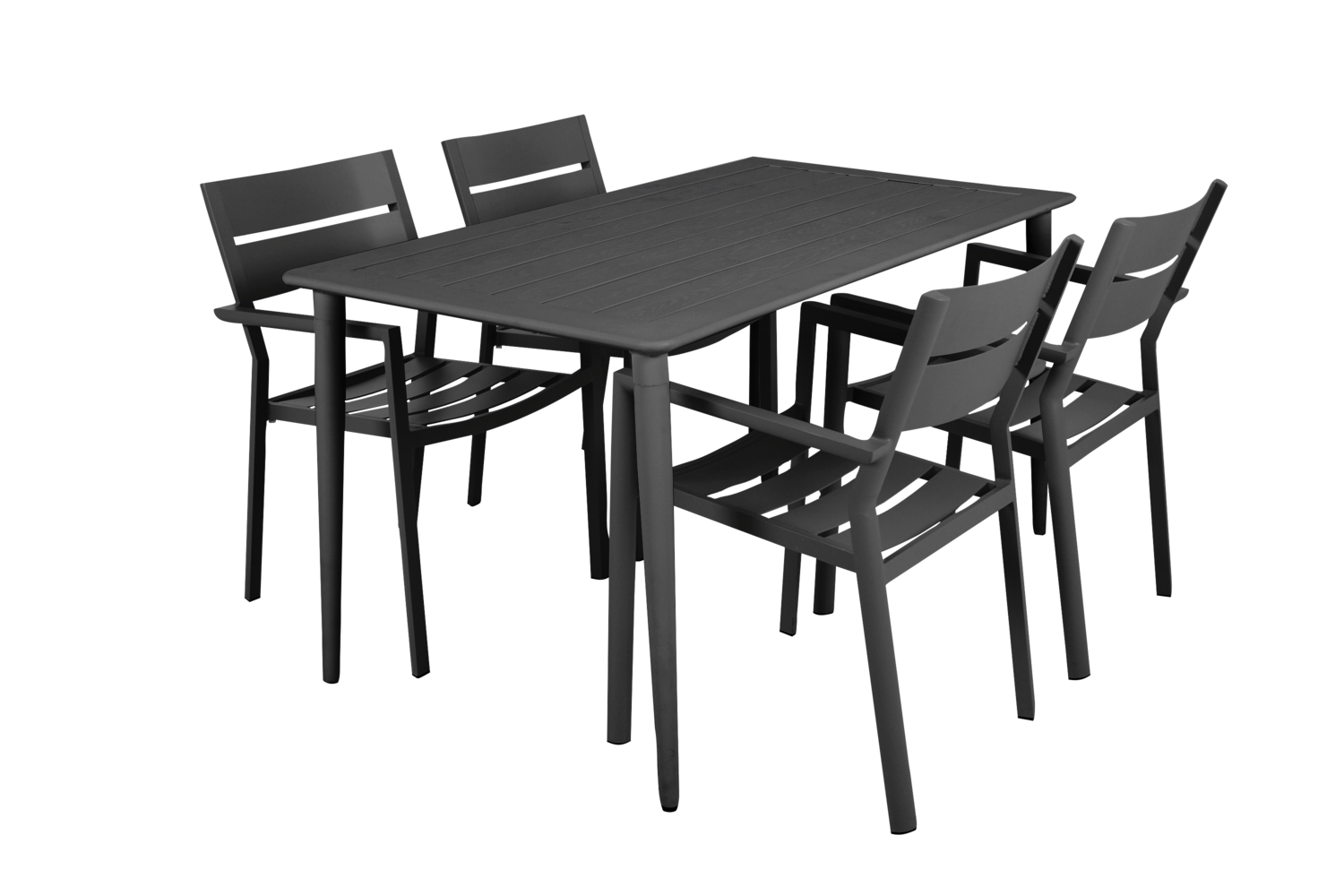 Delia stol med armlener Antracit