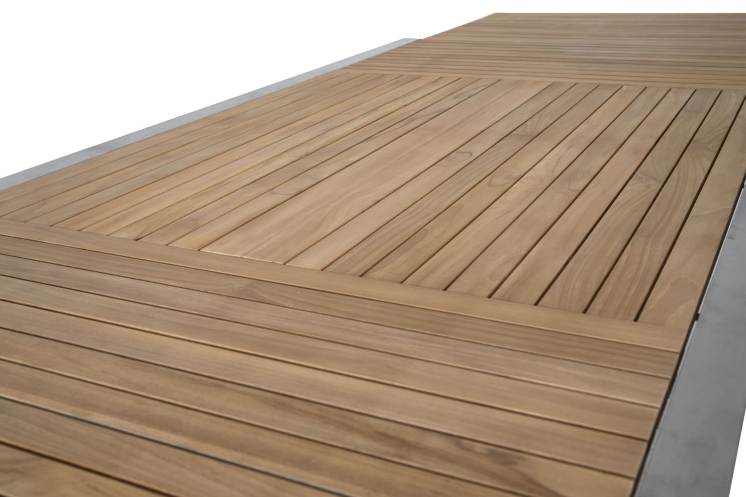 Naos spisebord Stainless steel/teak