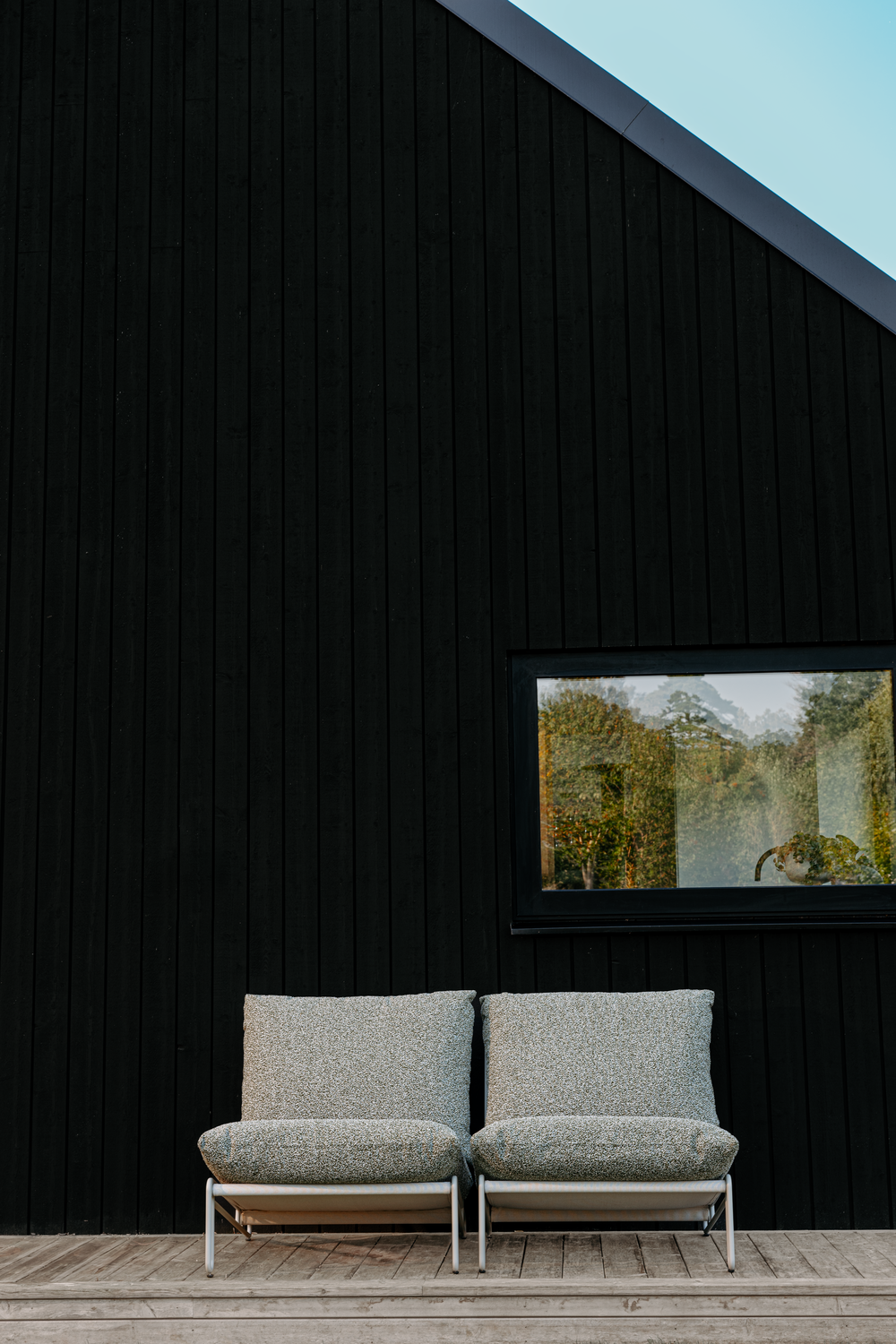 Blixt loungestol Light Grey/Teddy Verde