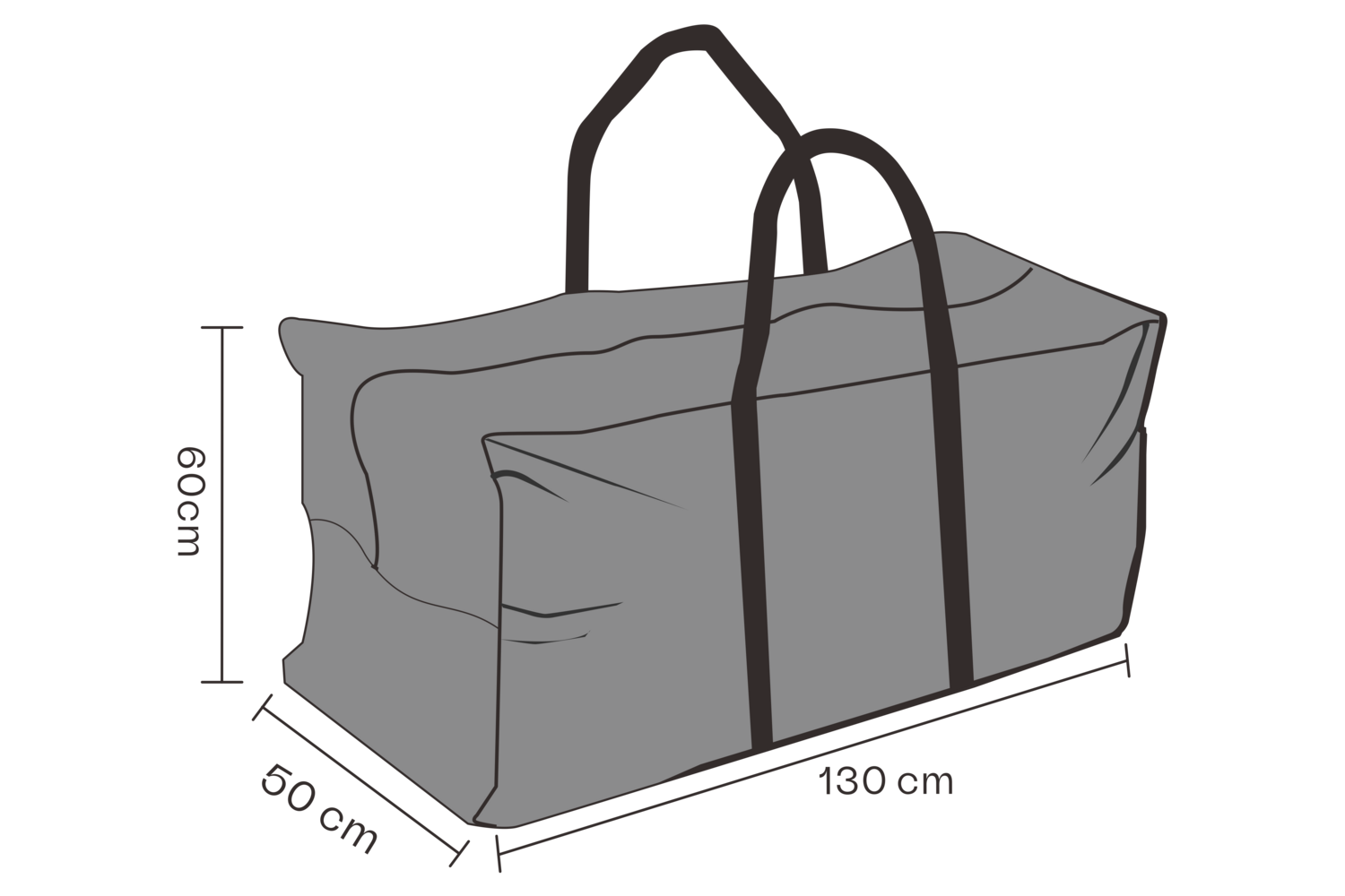 Møbeltrekk dynepose Black-Waterrepellant