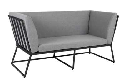 Vence 2-seter sofa Black/Pearl Grey