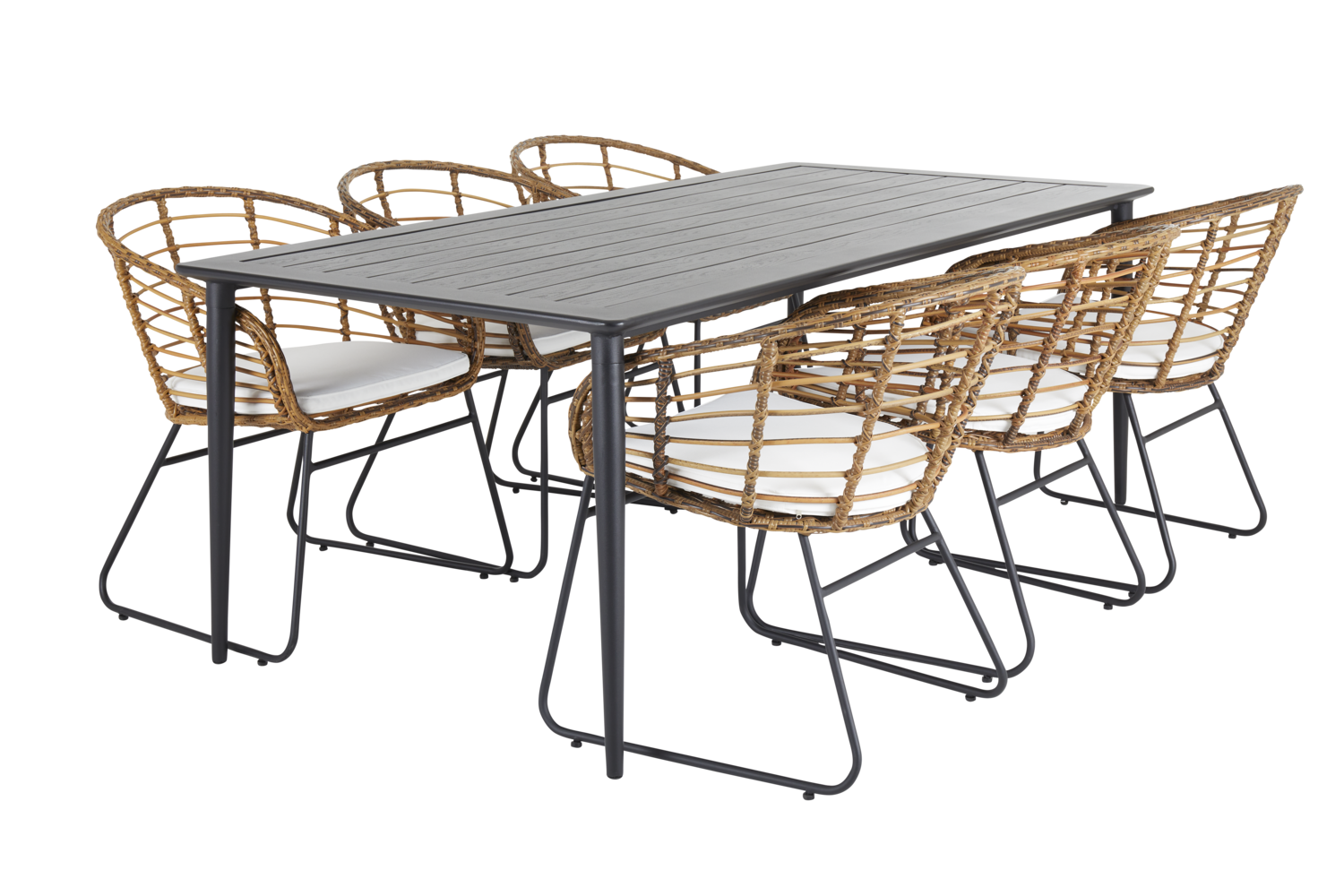 Nimes spisebord Svart