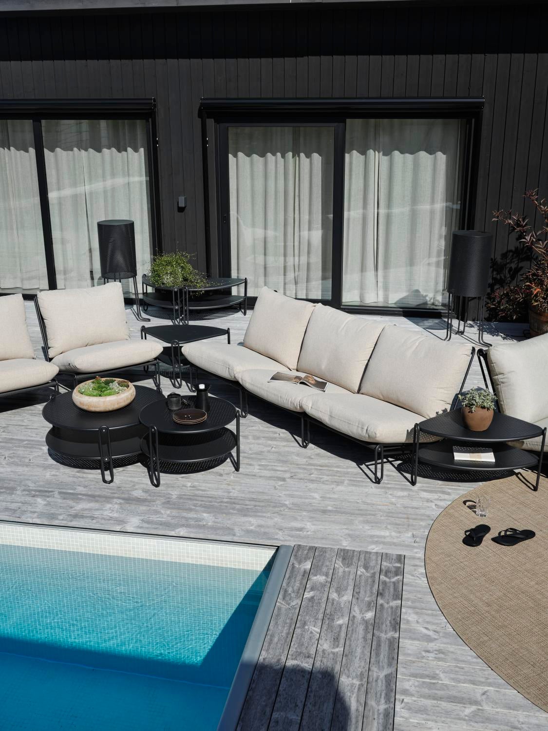 Blixt sofabord Svart