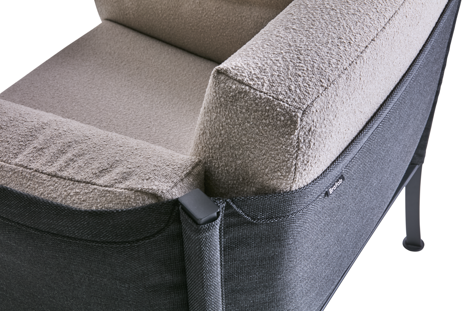 Delux lenestol Black/Teddy Beige