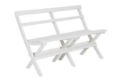 Gammeldags 2-seter sofa Hvit