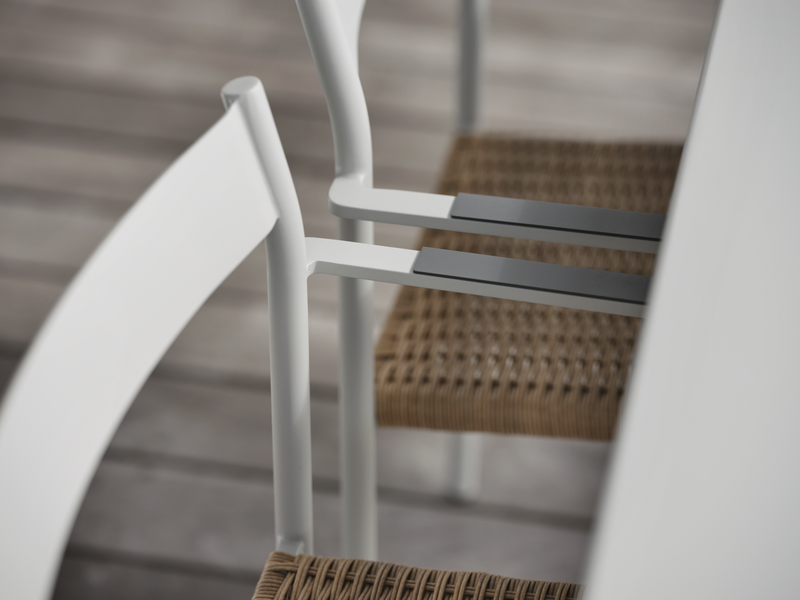 DK spisestol  Light Grey/Natur