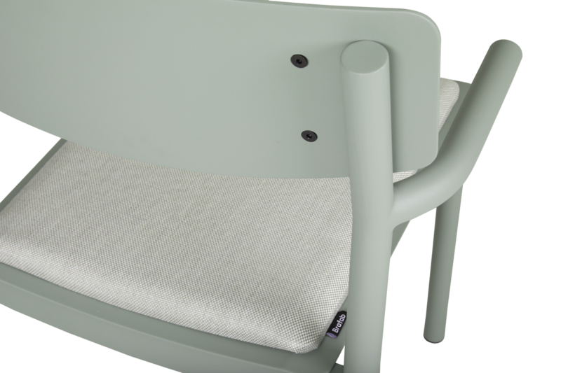 Gusty stol med armlener Dusty Green/ash