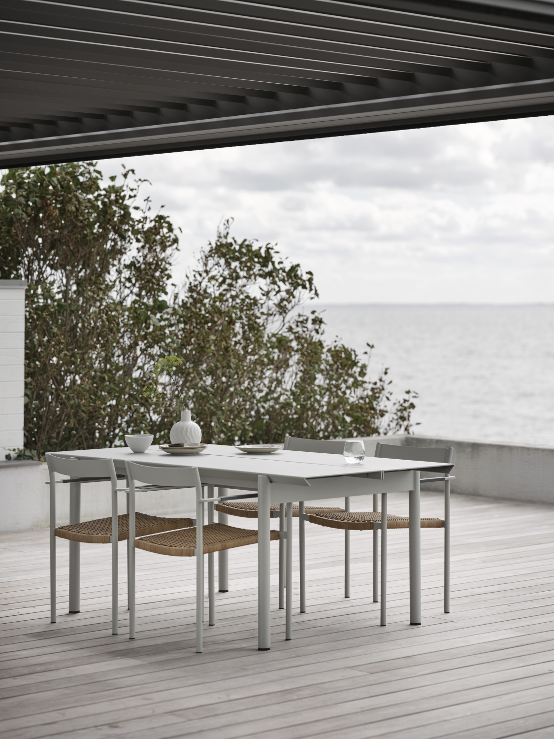 DK spisestol  Light Grey/Natur