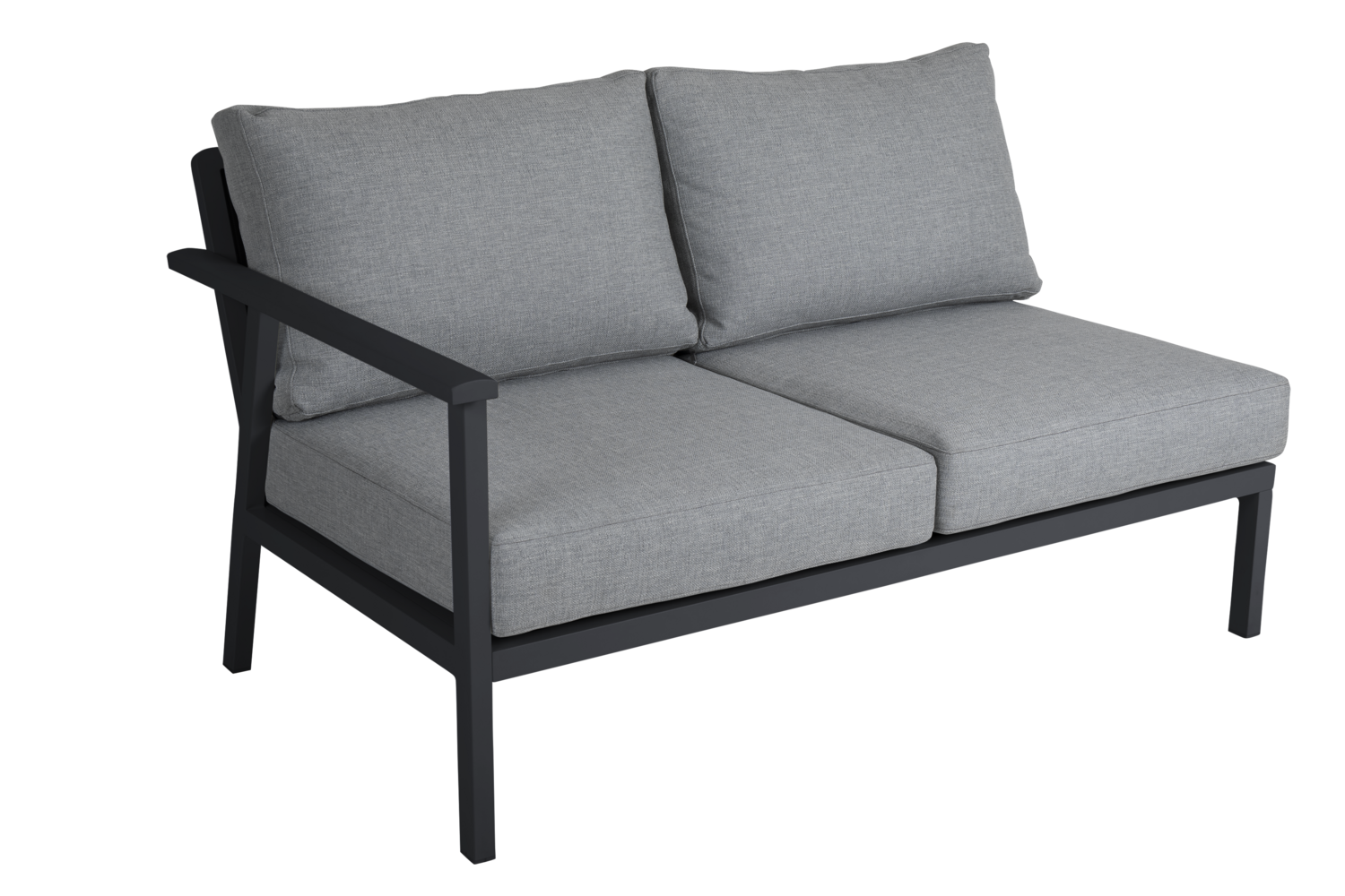 Samvaro Low endestykke Antracit/grå