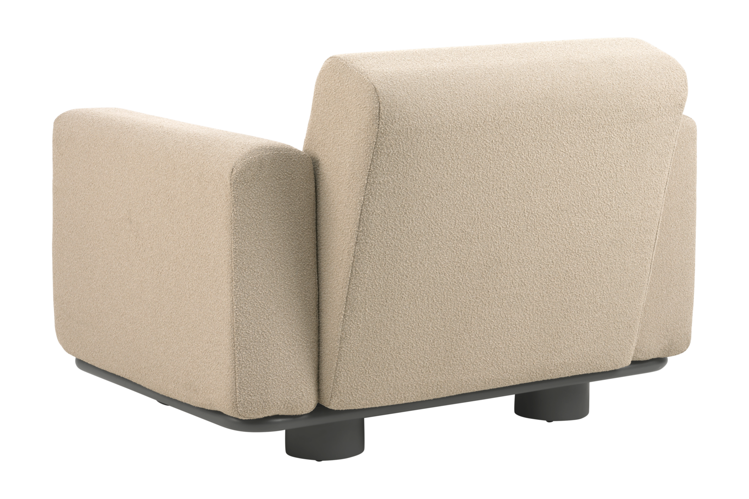 Bolster lenestol Antracit/Teddy Beige