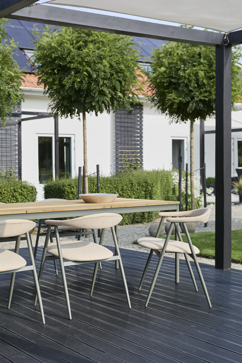 Boi stol med armlener Nordic Green/Barley