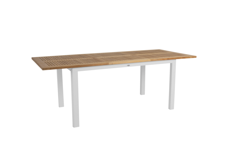 Lyon spisebord Vit/teak