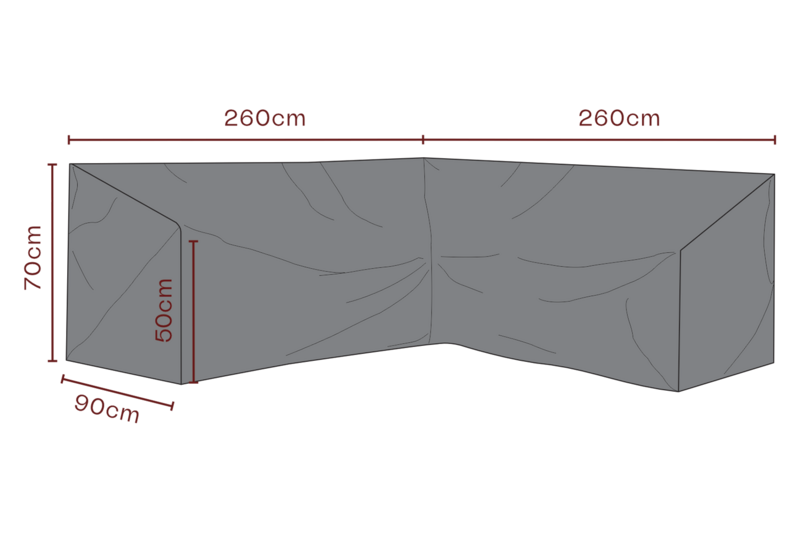 Møbeltrekk hjørnesofa Black-Breathable