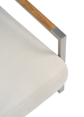 Naos lenestol Stainless Steel/Dot Beige