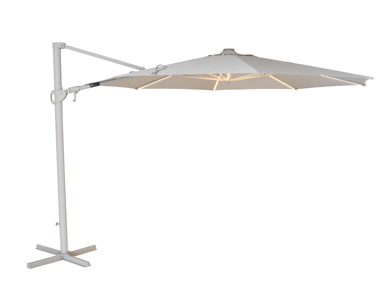 Cilento parasoll Light Grey/Khaki