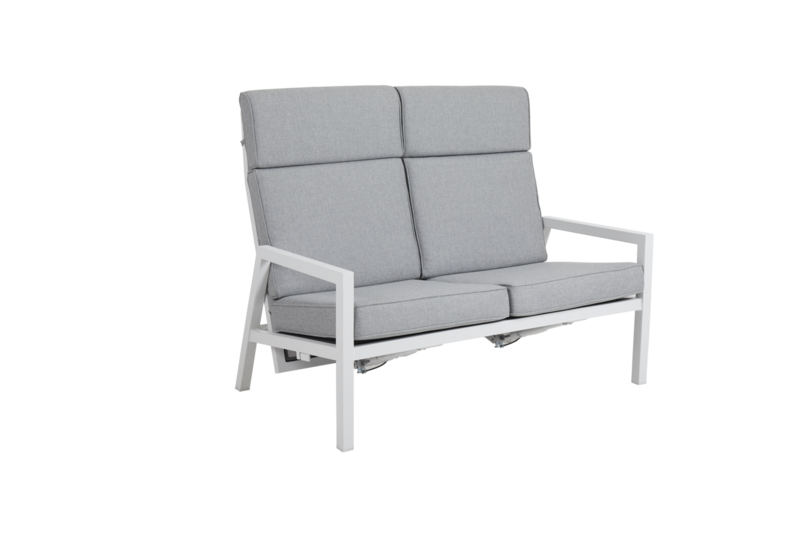 Belfort 2-seter sofa White/Pearl grey