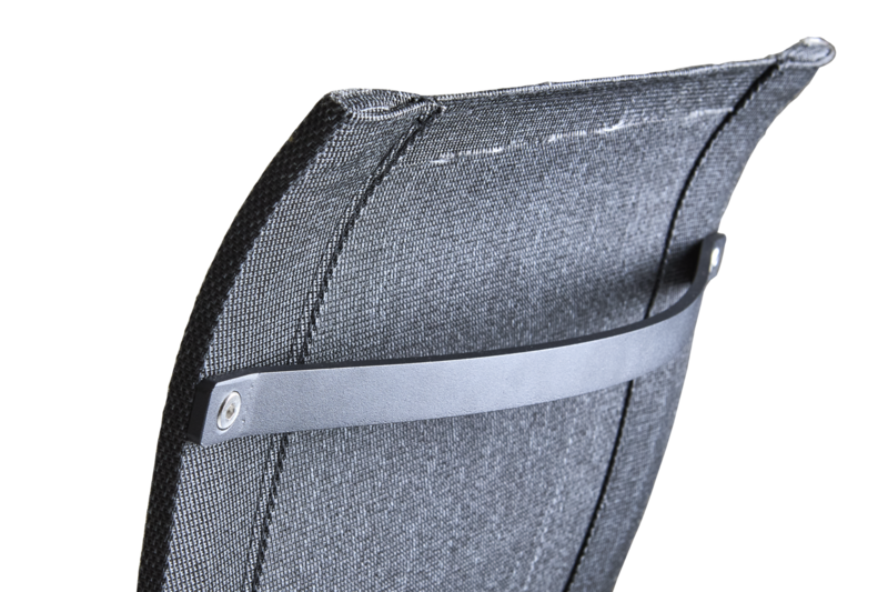 Comfy stol med armlener Svart/svart