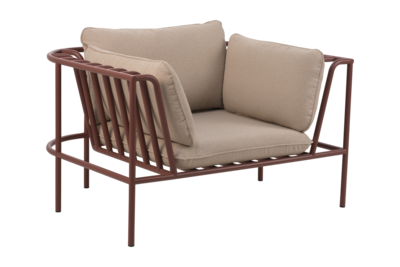 Collier lenestol Zin Red/Teddy Beige