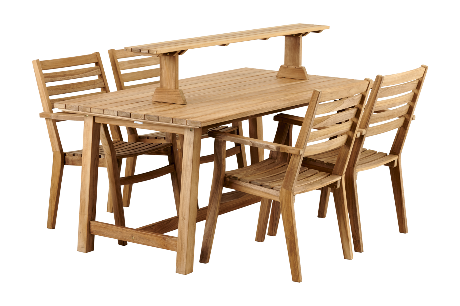 Keros stol med armlener Natur