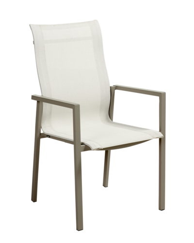 Comfy stol med armlener Khaki/Off-white