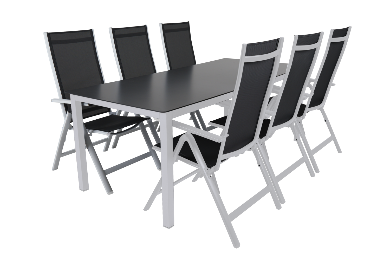 Rana posisjonsstol Vit/svart