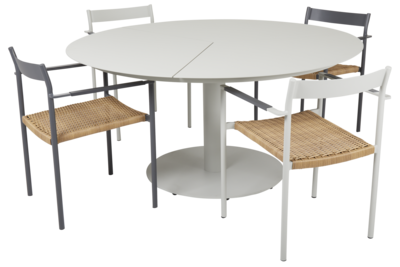 DK spisestol  Light Grey/Natur