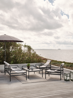 Sling 3-seter sofa Anthracite/Vanilla White