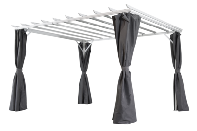 Piode pergola Hvit/grå