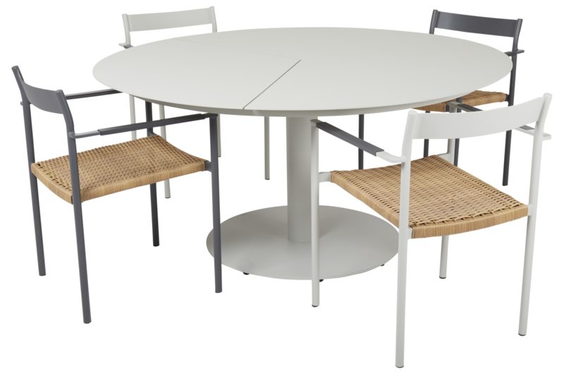 DK spisestol  Light Grey/Natur