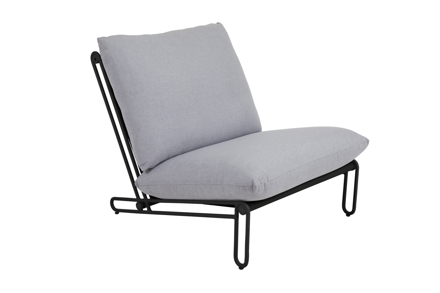 Blixt loungestol Black/Sky Grey